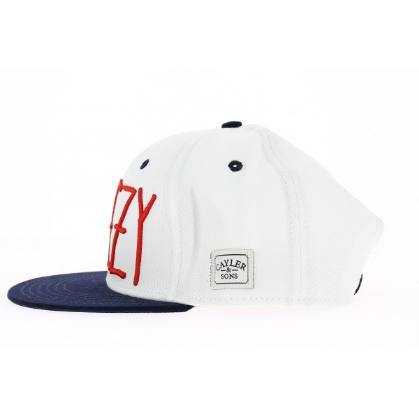 Snap cap Cayler & SONS Windy City noir - rouge - blanc