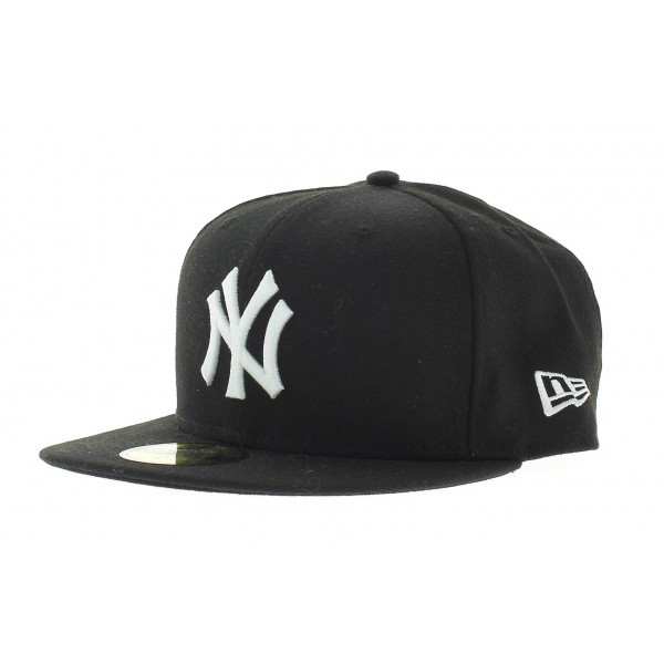 Casquette New York Yankees Black on White 59FIFTY