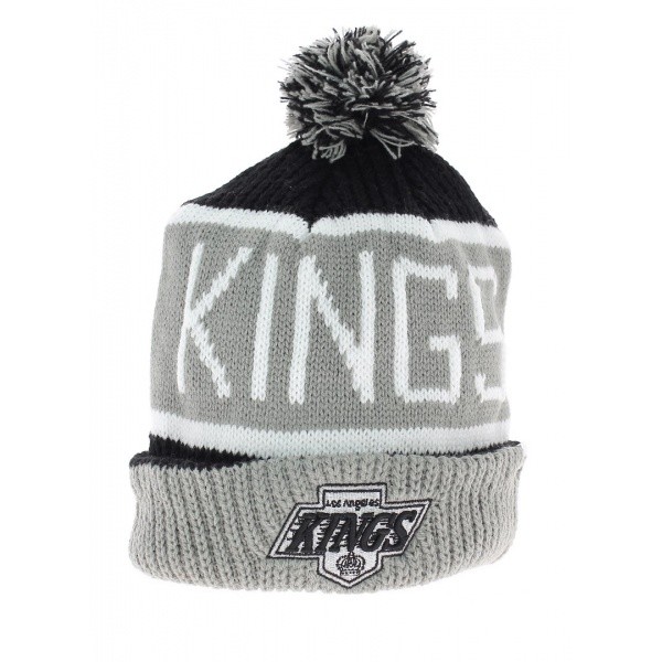 Long hat with vintage Los Angeles kings pompom