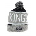 Long hat with vintage Los Angeles kings pompom