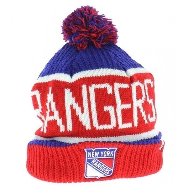 Bonnet long à pompon New York Rangers