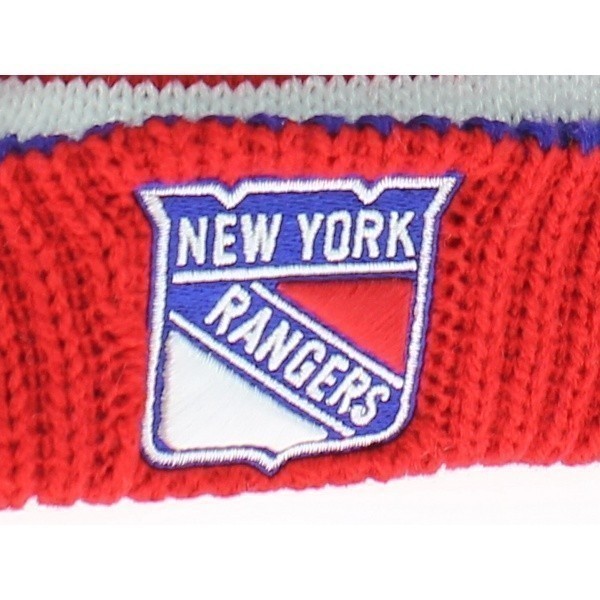 Bonnet long à pompon New York Rangers