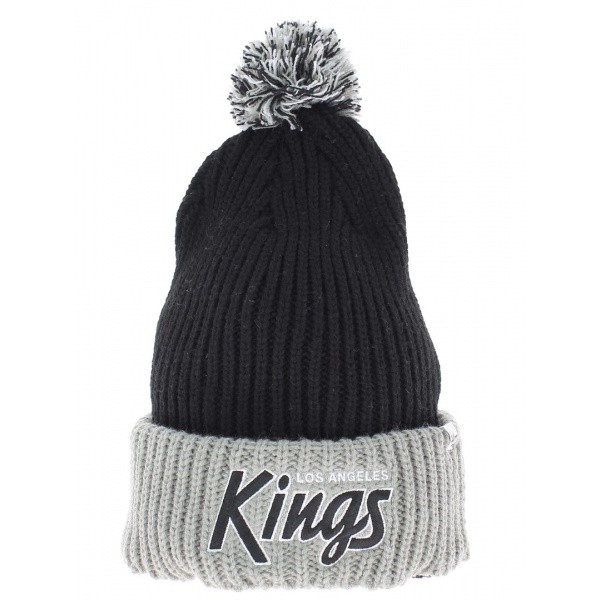 Bonnet noir long à pompon Los Angeles kings Vintage