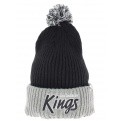 Long black cap with pompom Los Angeles kings Vintage