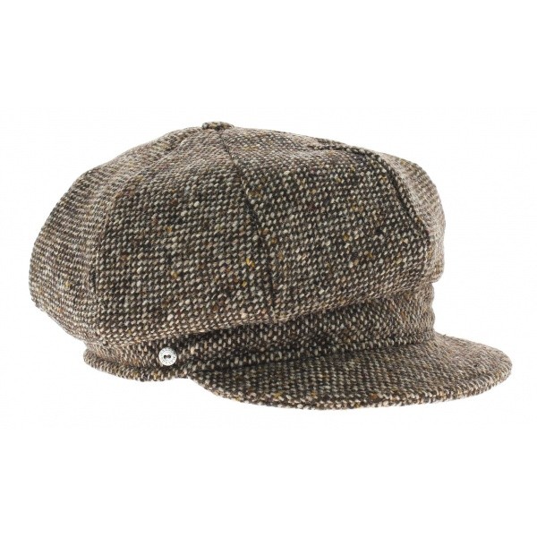 Gavroche Tweed Coco Cap - Brown 