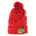 Bonnet long à pompon Chicago Blackhawks