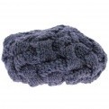 Beret tricot gris bleu