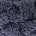 Blue grey knitting beret