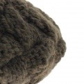 Beret tricot marron