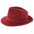 Chapeau Fedora Feutre Laine caroube - Traclet 