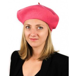 Beret Francais - béret rose