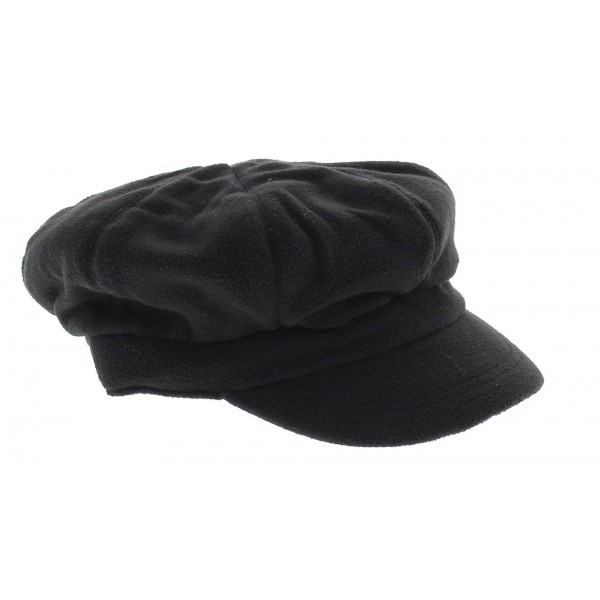 Casquette gavroche polaire noire