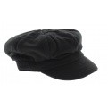 Casquette gavroche polaire noire