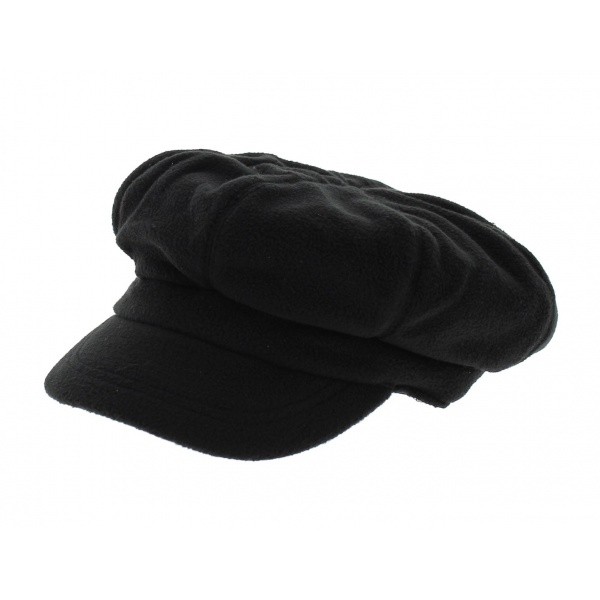 Casquette gavroche polaire noire