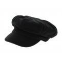 Casquette gavroche polaire noire