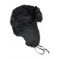 Chapka - Ushanka lapin noir