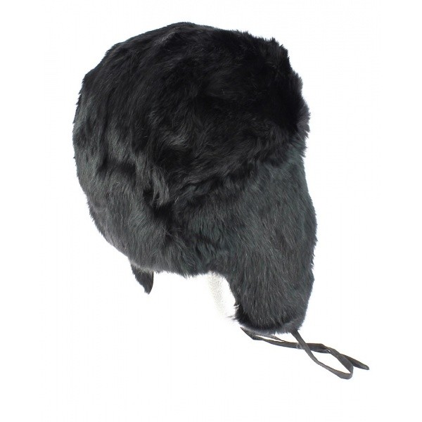 Chapka - Ushanka lapin noir