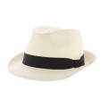 Chapeau Trilby Panama Naturel - Traclet