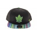 Snapback Toronto Maple Leafs Noir Motif Ethnique - 47