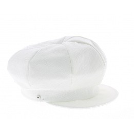 Casquette gavroche - Lin blanc