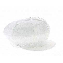 Gavroche cap - White linen