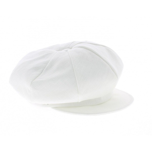 Gavroche cap - White linen