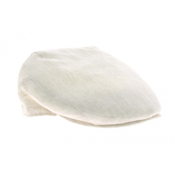Flat cap in fancy linen