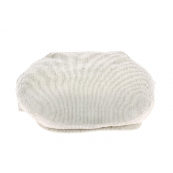 Flat cap in fancy linen