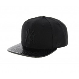 NY cap black imitation leather - 47 Brand