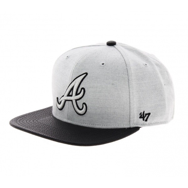 Casquette Atlanta Braves grise - 47 Brand