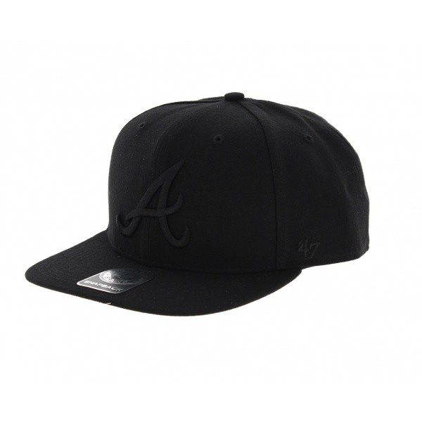 Atlanta Braves Cap Black - 47 Brand