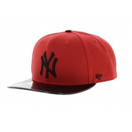 Red and black NY cap - 47 Brand