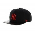 Red embroidered NY cap - 47 Brand