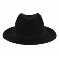 Fedora Hats Wool Felt Black 