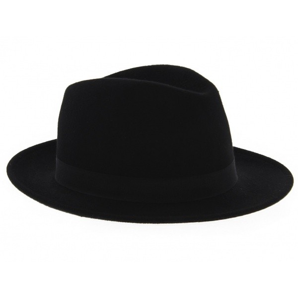Fedora Hats Wool Felt Black 