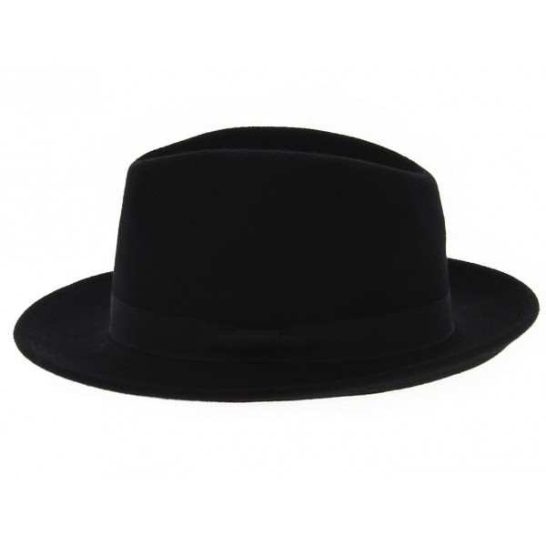 Fedora Hats Wool Felt Black 