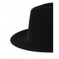 Fedora Hats Wool Felt Black 