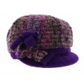 Cap Gavroche Loreena Violet Wool - traclet