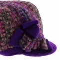 Cap Gavroche Loreena Violet Wool - traclet