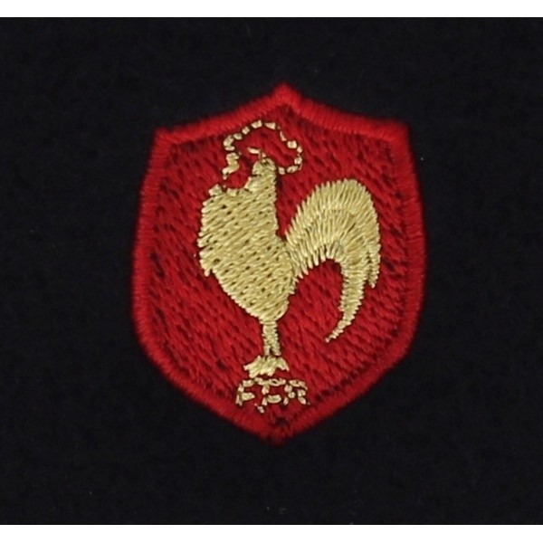 Official beret XV of France Black wool Coq embroidered - Laulhère 