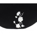 Embroidery beret - Poodle fantasy