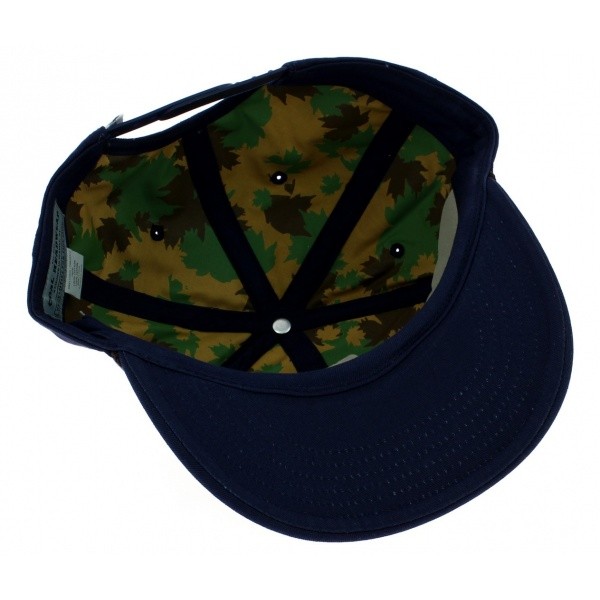 Flat visor cap The Wilderness Bleu - Coal