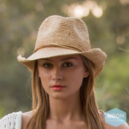 Chapeau de Cowboy Marjo Paille Raffia