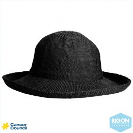 Breton hat Black Polyester