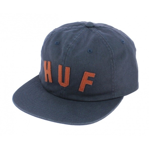 Blue Cotton Strapback Shortstop Cap - HUF