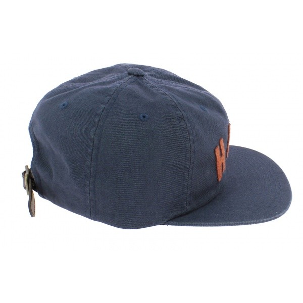 Blue Cotton Strapback Shortstop Cap - HUF