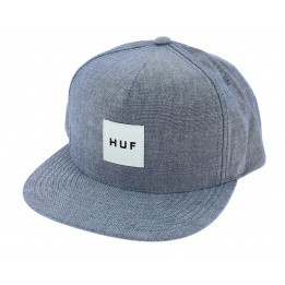 Casquette Snapback Chambray Coton Bleu Ciel - Huf