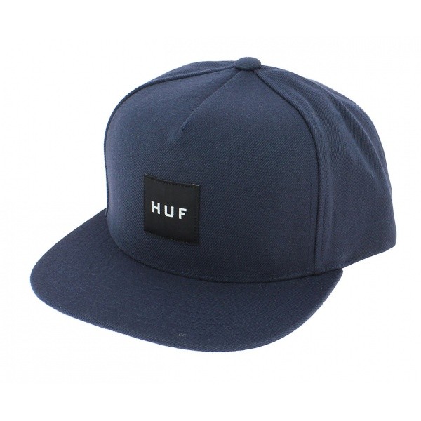 Snapback Box Navy Navy Blue Cap - Huf