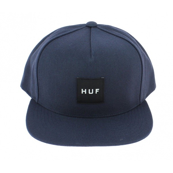 Snapback Box Navy Navy Blue Cap - Huf