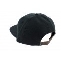 Black Cotton Strapback Script Cap - Huf 